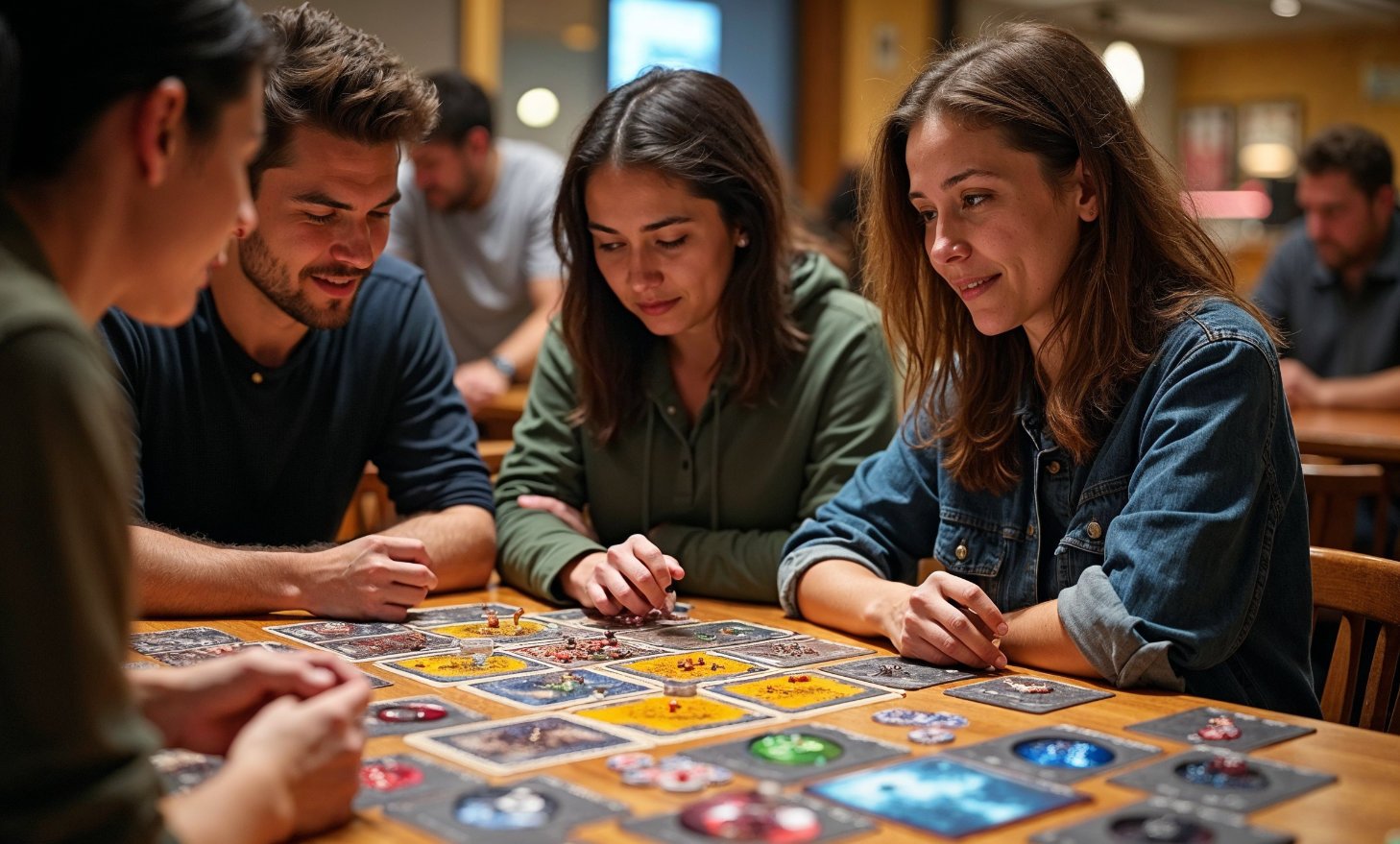 Sarah Thompson playtesting Ghost Quest with other players